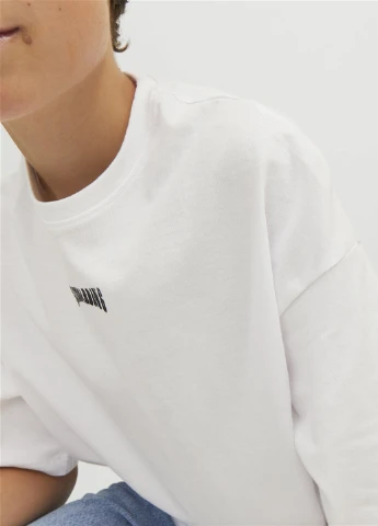 Біла літня футболка Jack & Jones