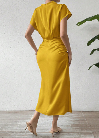 Жовтий кежуал сукня а-силует SHEIN однотонна