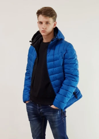 Блакитний зимній Пуховик аляска Snowimage