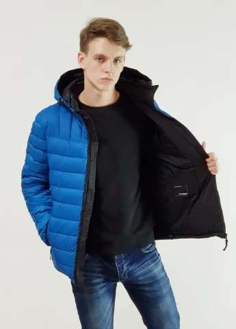 Блакитний зимній Пуховик аляска Snowimage