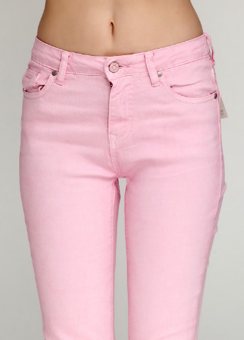 Розовые кэжуал демисезонные зауженные брюки Y.TWO