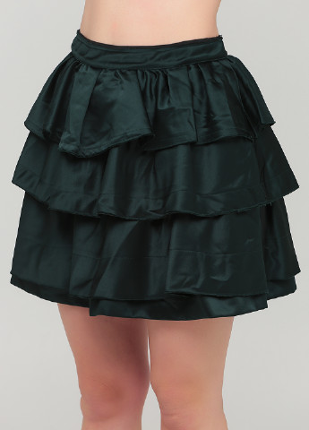 Темно-зеленая юбка Zara