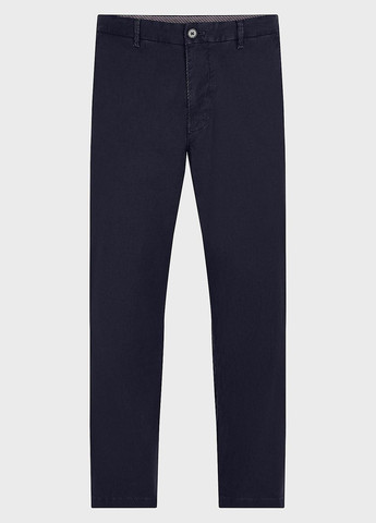 Темно-синие классические летние классические, прямые, чиносы брюки Tommy Hilfiger