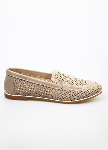 Кофейные слипоны No Brand с перфорацией однотонные