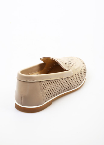 Кофейные слипоны No Brand с перфорацией однотонные