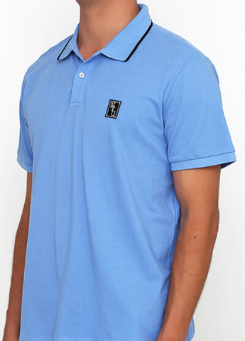 Голубой футболка-поло для мужчин H&M