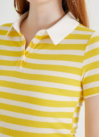 Желтая женская футболка-футболка KOTON