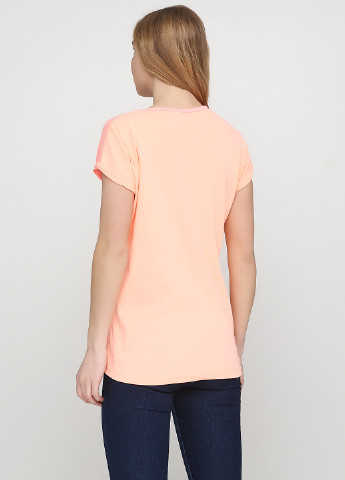 Кислотно-оранжева літня футболка Diyamor
