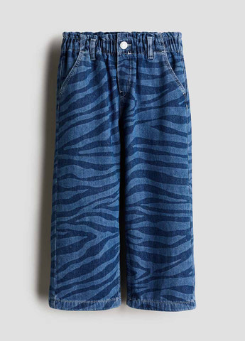 Синие демисезонные прямые джинсы H&M