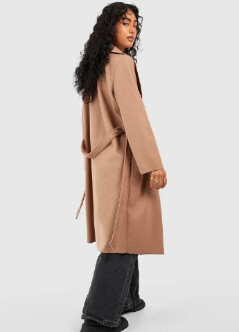 Светло-коричневое демисезонное Пальто Boohoo