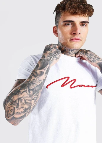Белая футболка Boohoo