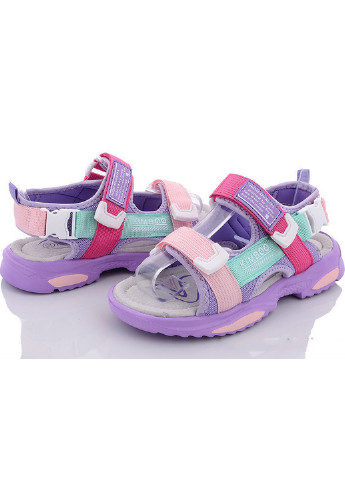 Фиолетовые кэжуал сандалии Kimbo на девочку