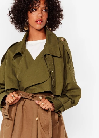 Плащ Nasty Gal тренчкот на пуговицах демисезон (245355739)