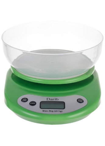 Весы кухонные с чашей DKS-505С до 5 кг Dario DKS-505С_green зелёные