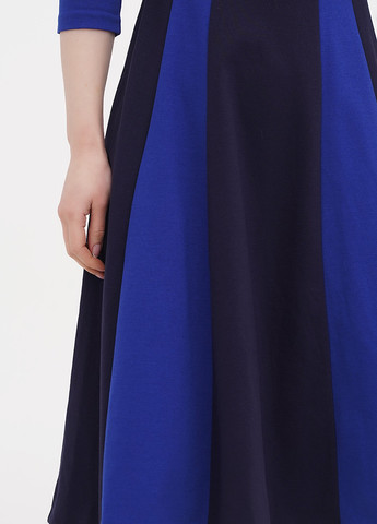 Темно-синее кэжуал платье клеш Boden колор блок