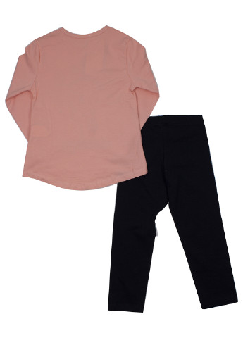Персиковый демисезонный костюм (лонгслив, брюки) брючный Breeze