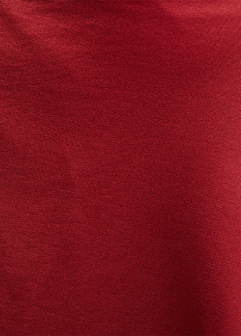 Вишневая кэжуал однотонная юбка KOTON на запах