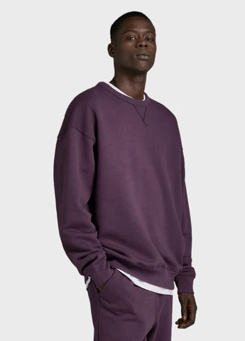 Фіолетовий світшот G-Star Raw однотонний без декору (307025937)