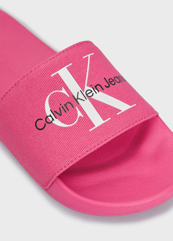 Малиновые шлепанцы Calvin Klein Jeans