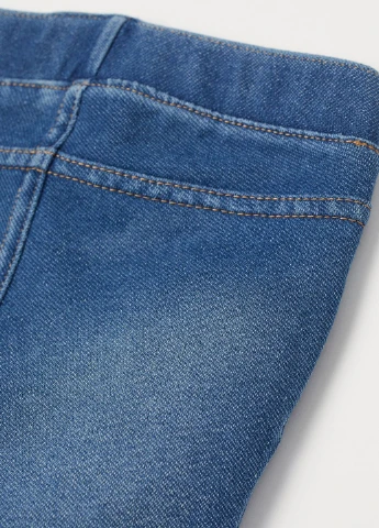 Синие кэжуал демисезонные брюки H&M