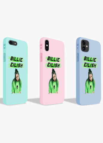 Чехол силиконовый Apple Iphone 7 Билли Айлиш (Billie Eilish) Белый (17361-1207) MobiPrint (219355968)