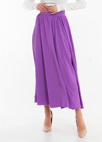 Фиолетовая кэжуал однотонная юбка Elfberg клешированная