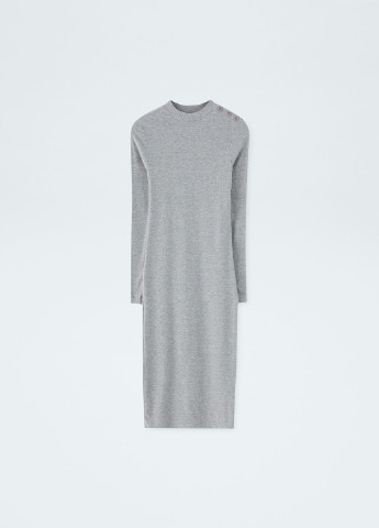 Сіра кежуал сукня сукня-водолазка Pull & Bear меланжева