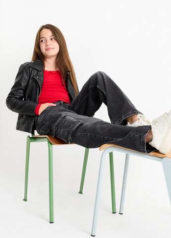 Разноцветный демисезонный кэжуал лонгслив C&A однотонный