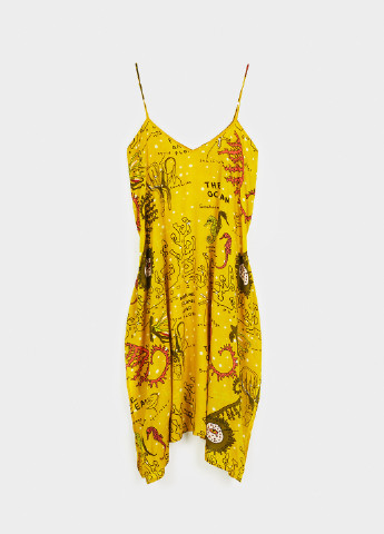 Желтое кэжуал платье Parfois