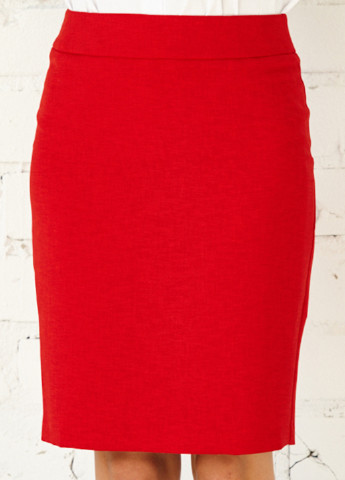 Красная кэжуал однотонная юбка Jhiva мини