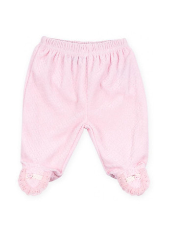 Рожевий демісезонний набір дитячого одягу рожевий велюровий з кроликом (ep6149.0-3) Luvena Fortuna