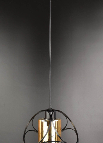 Люстра стельова підвісна в стилі LOFT (лофт) 12632/1-br Матовий чорний 35х23х23 см. Handmade (234538294)