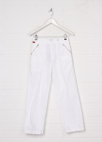 Белые кэжуал летние прямые брюки Grant