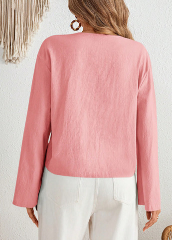 Розовый женский жакет SHEIN однотонный - демисезонный