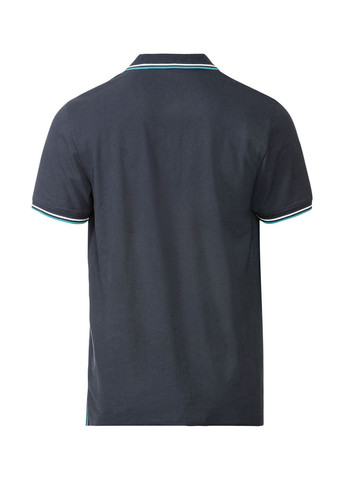 Темно-синяя футболка-поло для мужчин Livergy с надписью
