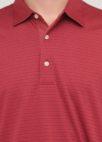 Бордовая футболка-поло для мужчин Greg Norman в полоску