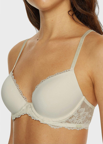 Білий бюстгальтер Calvin Klein з кісточками поліамід