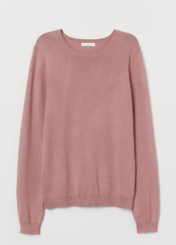 Темно-розовый демисезонный свитер H&M