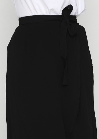 Черная кэжуал однотонная юбка H&M макси