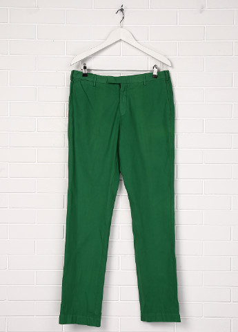Зеленые кэжуал демисезонные со средней талией брюки Ralph Lauren
