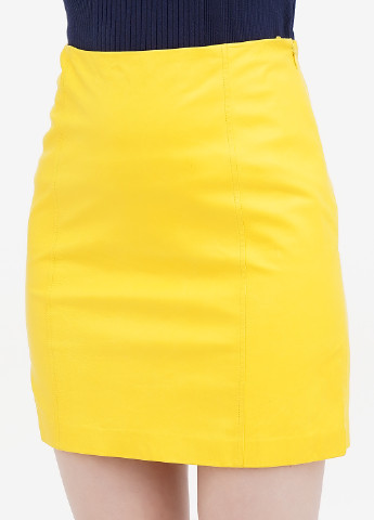 Желтая кэжуал однотонная юбка Ralph Lauren