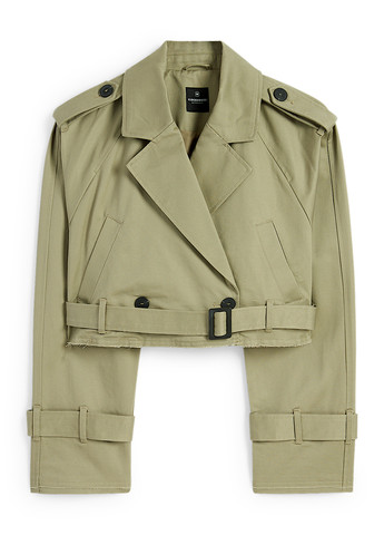 Сіро-зелена демісезонна куртка косуха C&A