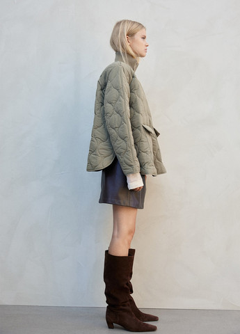 Оливкова демісезонна куртка H&M