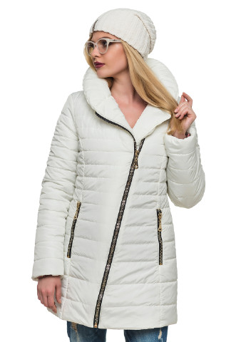 Молочная зимняя куртка Кариант