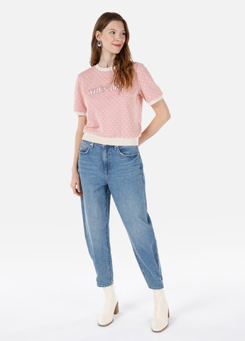 Світло-рожевий світшот Colin's квітковий вишивка (314089596)