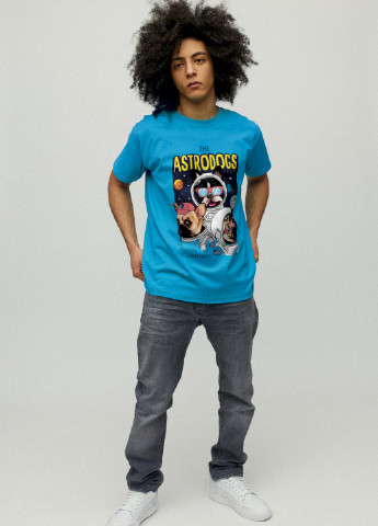 Світло-синя футболка чоловіча YAPPI