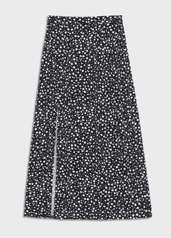 Черная кэжуал цветочной расцветки юбка KASTA design а-силуэта (трапеция)