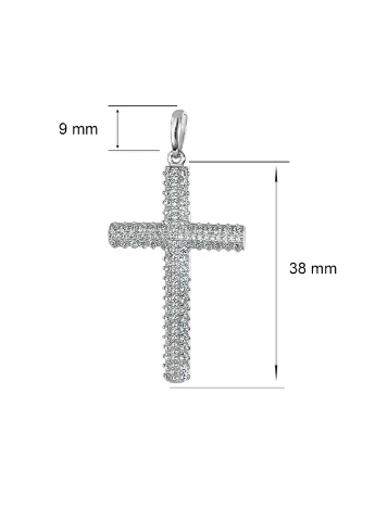 Серебряный крестик с камнями Святая Моника UMAX (239968285)