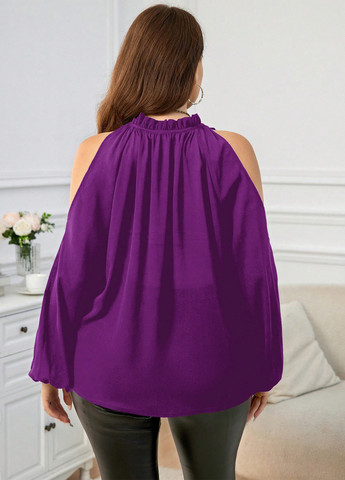 Фиолетовая блуза SHEIN