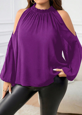 Фиолетовая блуза SHEIN